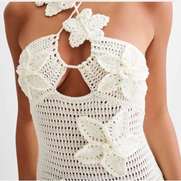 Meshki Kyla Crochet Floral Maxi Dress - Picture 2 of 3